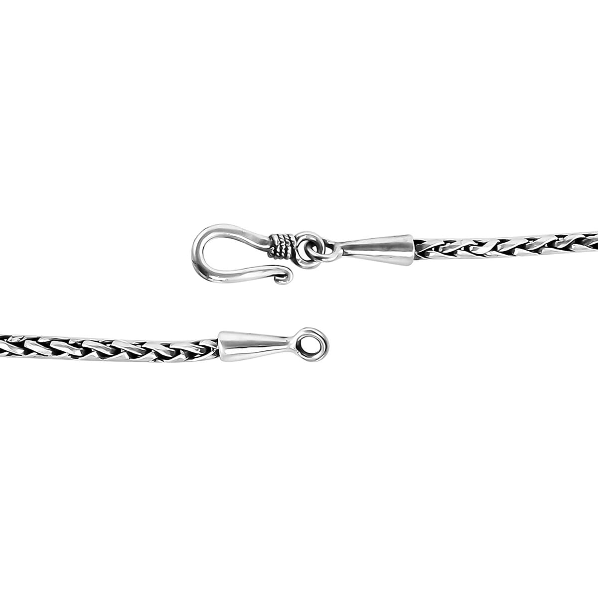 Bali Legacy Sterling Silver Woven Necklace 30 Inches 26.15 Grams image number 3
