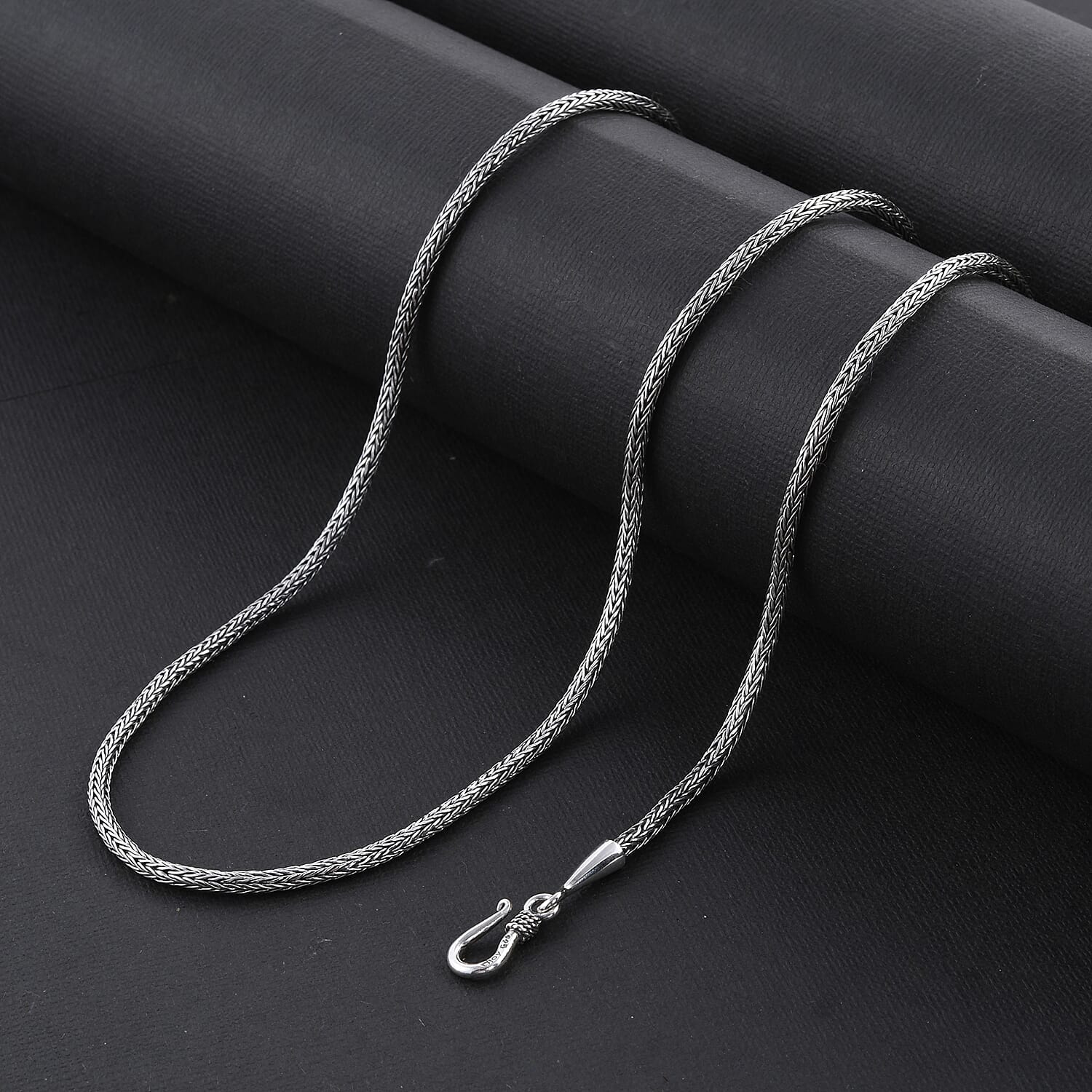 Bali Legacy Sterling Silver Tulang Naga Necklace 22 Inches 17.70 Grams 