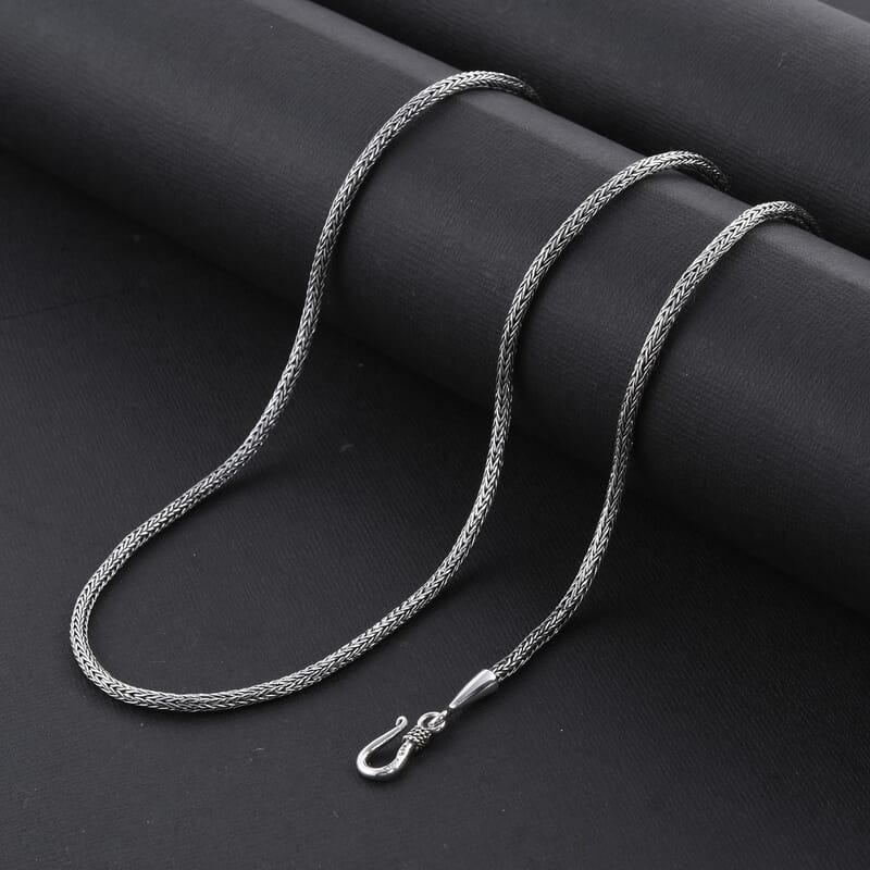 Bali Legacy Sterling Silver Tulang Naga Necklace 22 Inches 17.70 Grams 
