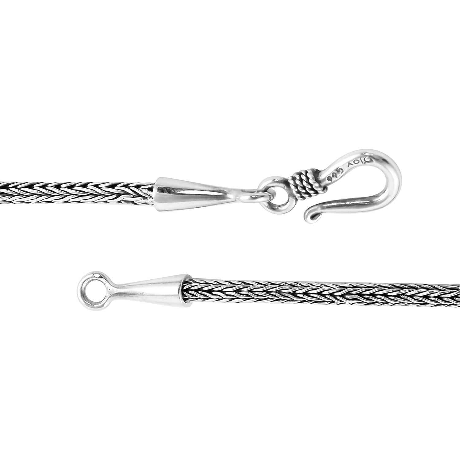 Bali Legacy Sterling Silver Tulang Naga Necklace 22 Inches 17.70 Grams 