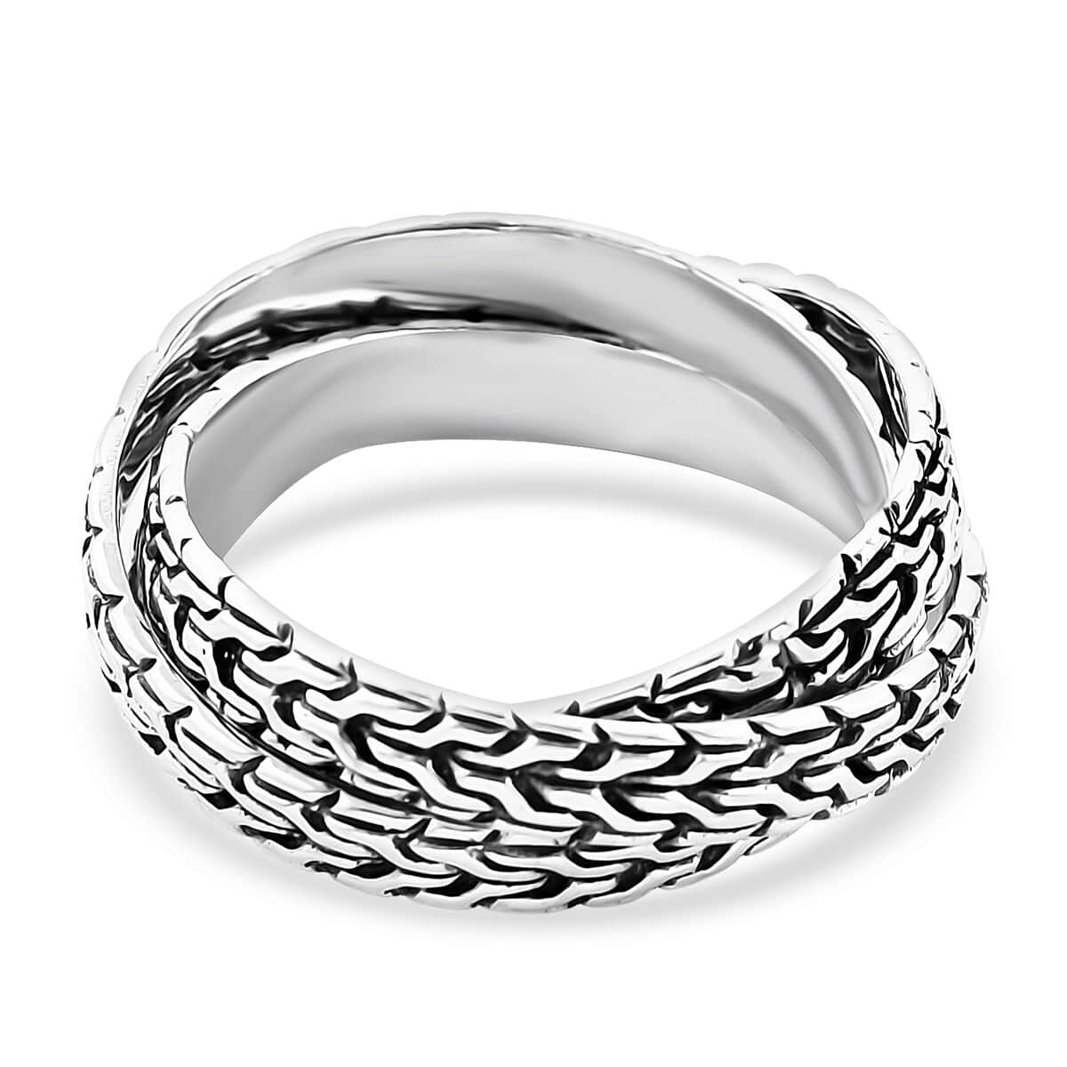 Bali Legacy Sterling Silver Tulang Naga Ring (Size 10.0) (7.53 g) image number 4