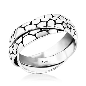 Bali Legacy Sterling Silver Pebble Ring (Size 5.0) 6.68 Grams