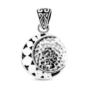 Bali Legacy Sterling Silver Moon Pendant 4.20 Grams