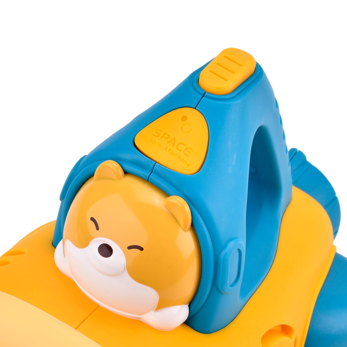 Yellow Rechargeable Bubble Gun with 6 Holes with Cute Cartoon Figure (500 mAh) image number 7