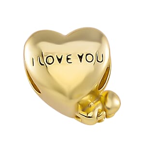 Mom Love Charm in 14K Yellow Gold Over Sterling Silver 2.50 Grams