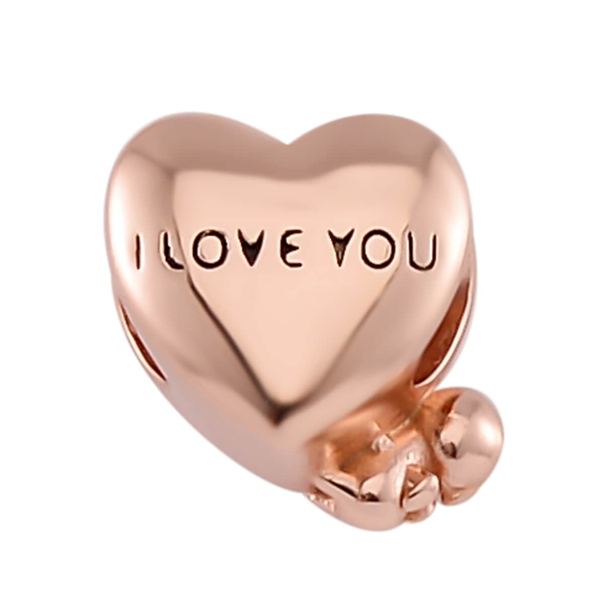 Mom Love Charm in 14K Rose Gold Over Sterling Silver 2.50 Grams image number 0