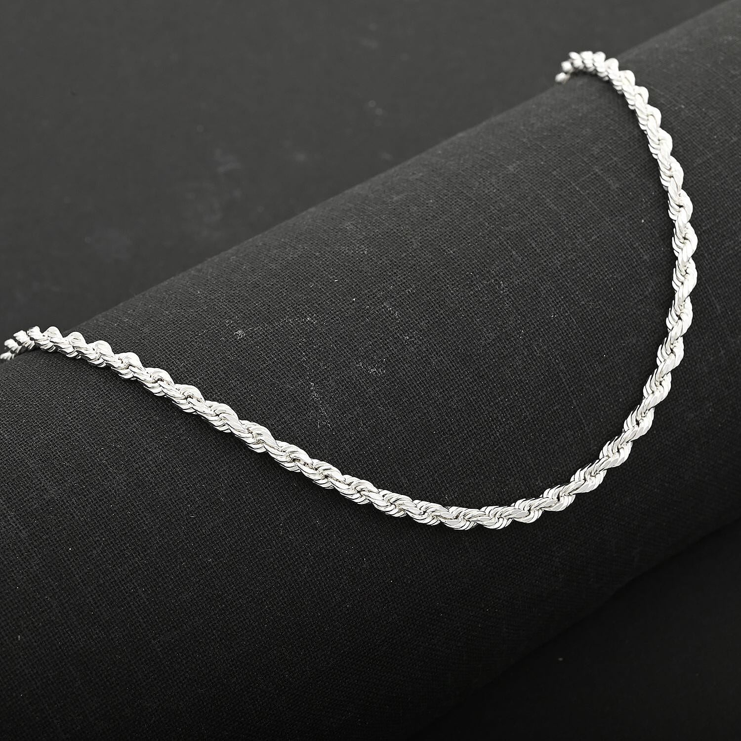 Rope Necklace in Sterling Silver 9.0 Grams 24 Inches