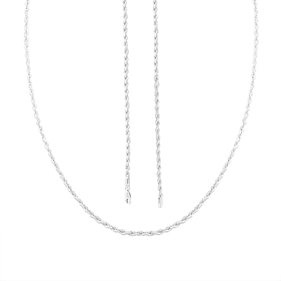 Rope Necklace in Sterling Silver 9.0 Grams 24 Inches