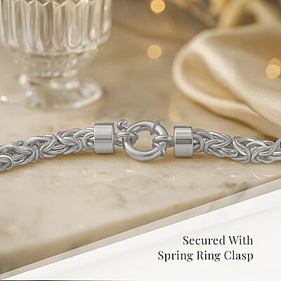 Byzantine Bracelet in Sterling Silver (7.50 In) 14.90 Grams