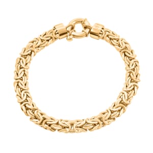 Byzantine Bracelet in 14K Yellow Gold Over Sterling Silver (7.50 In) 14.90 Grams