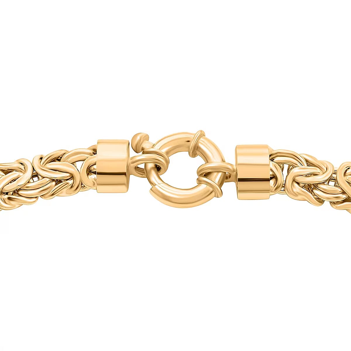 Byzantine Bracelet in 14K Yellow Gold Over Sterling Silver (7.50 In) 14.90 Grams image number 6