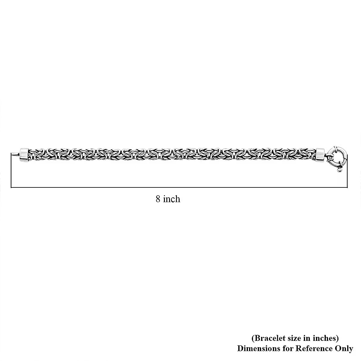 Oxidized Over Sterling Silver Bracelet (7.50 In) 14 Grams image number 5