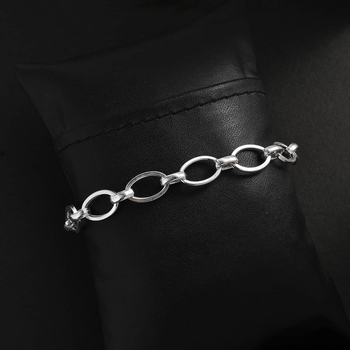 Artisan Crafted Sterling Silver Link Bracelet (7.25 In) 6 Grams image number 1