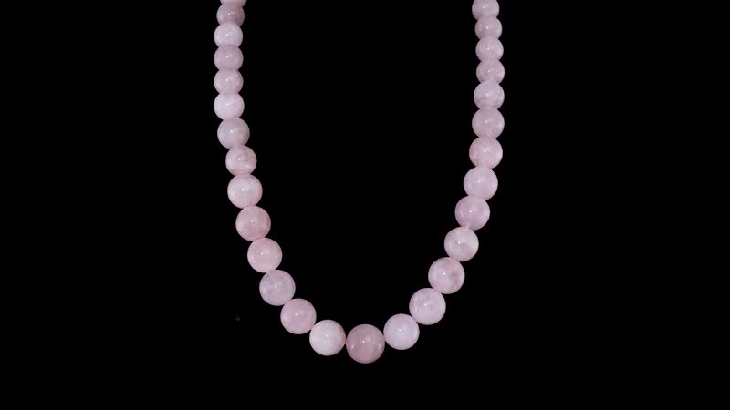 D'Joy Pink Morganite 360.00 ctw Beaded Necklace in 18K Vermeil Yellow Gold Over Sterling Silver 18 Inches