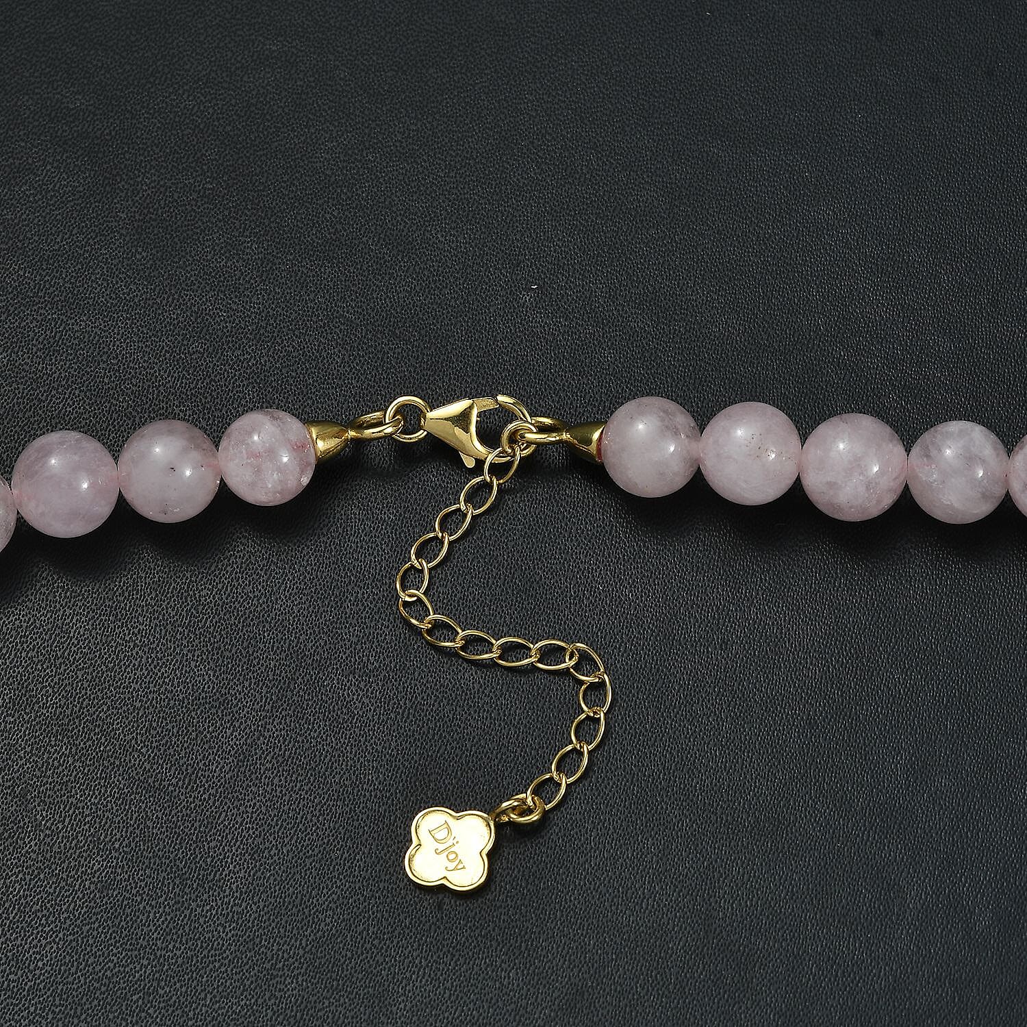 D'Joy Pink Morganite 360.00 ctw Beaded Necklace in 18K Vermeil Yellow Gold Over Sterling Silver 18 Inches