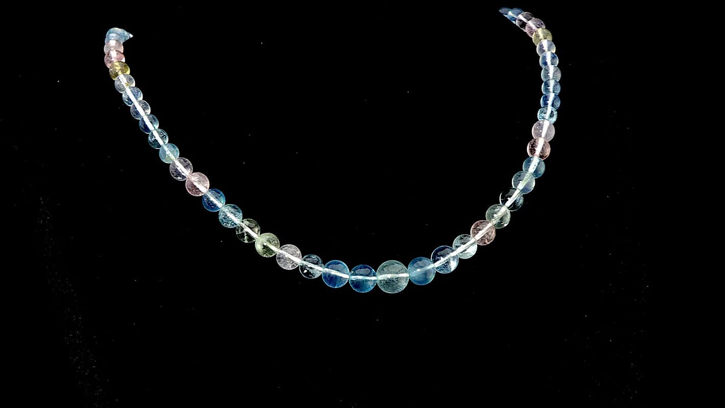 Luxoro AAA Multi Beryl 125.00 ctw Beaded Graduated Necklace in 14K Yellow Gold 18-20 Inches