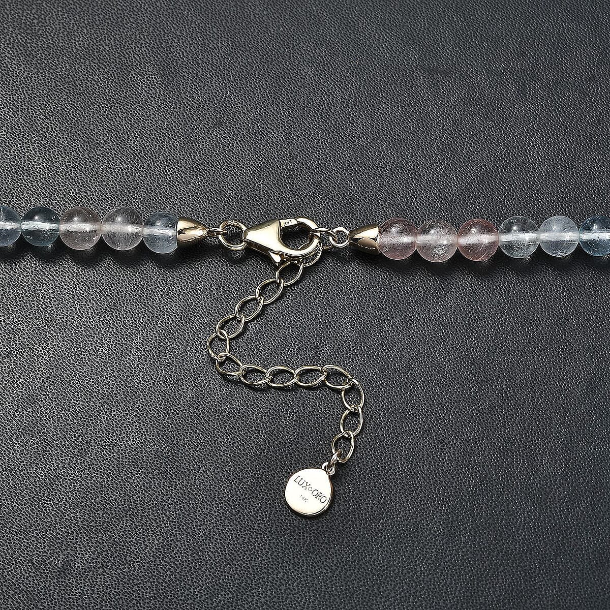  Luxoro AAA Multi Beryl 125.00 ctw Beaded Graduated Necklace in 14K Yellow Gold 18-20 Inches image number 4