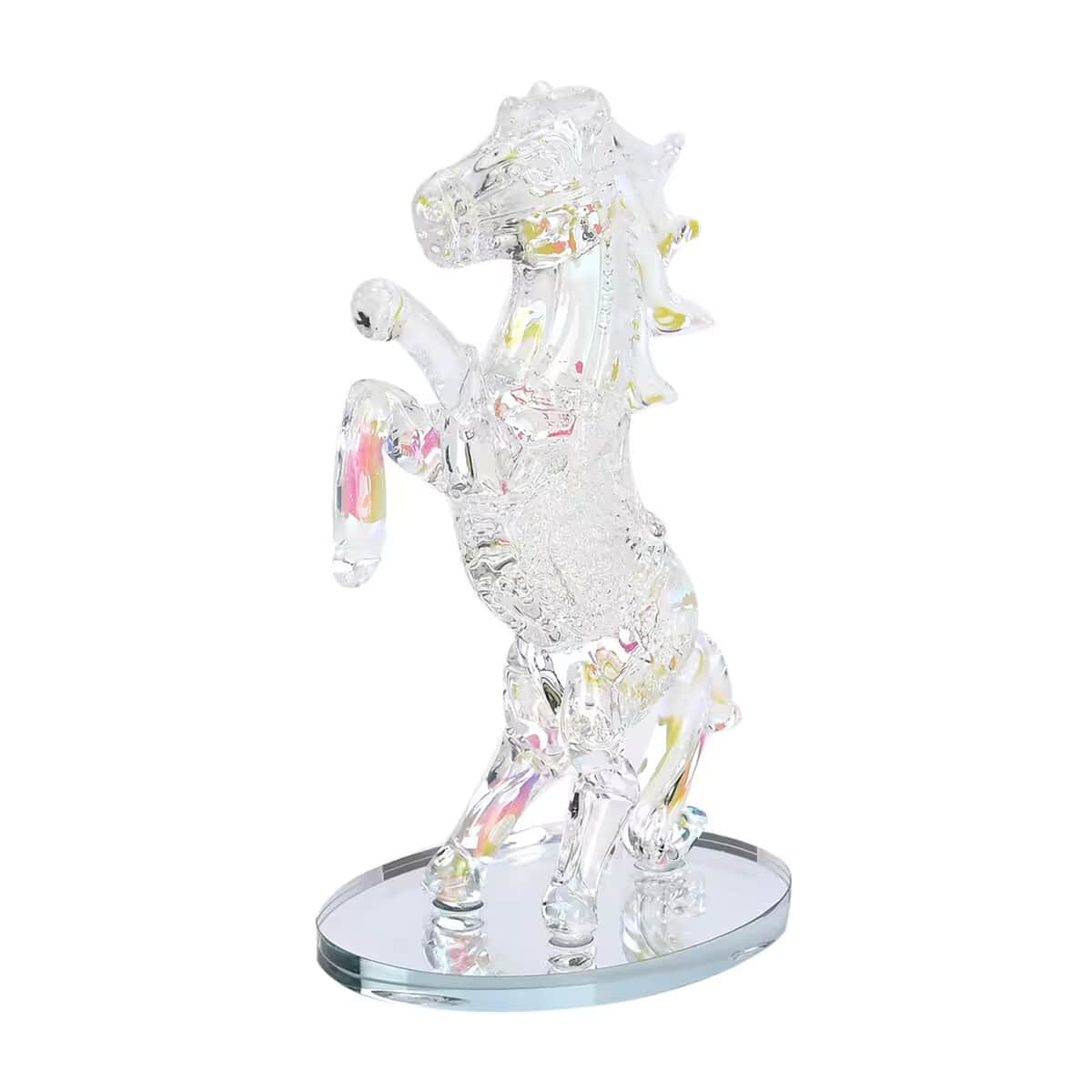 Aurora Borealis Crystal Horse Figurine image number 0