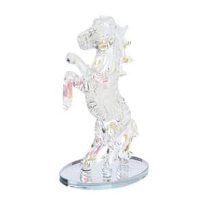 Aurora Borealis Crystal Horse Figurine