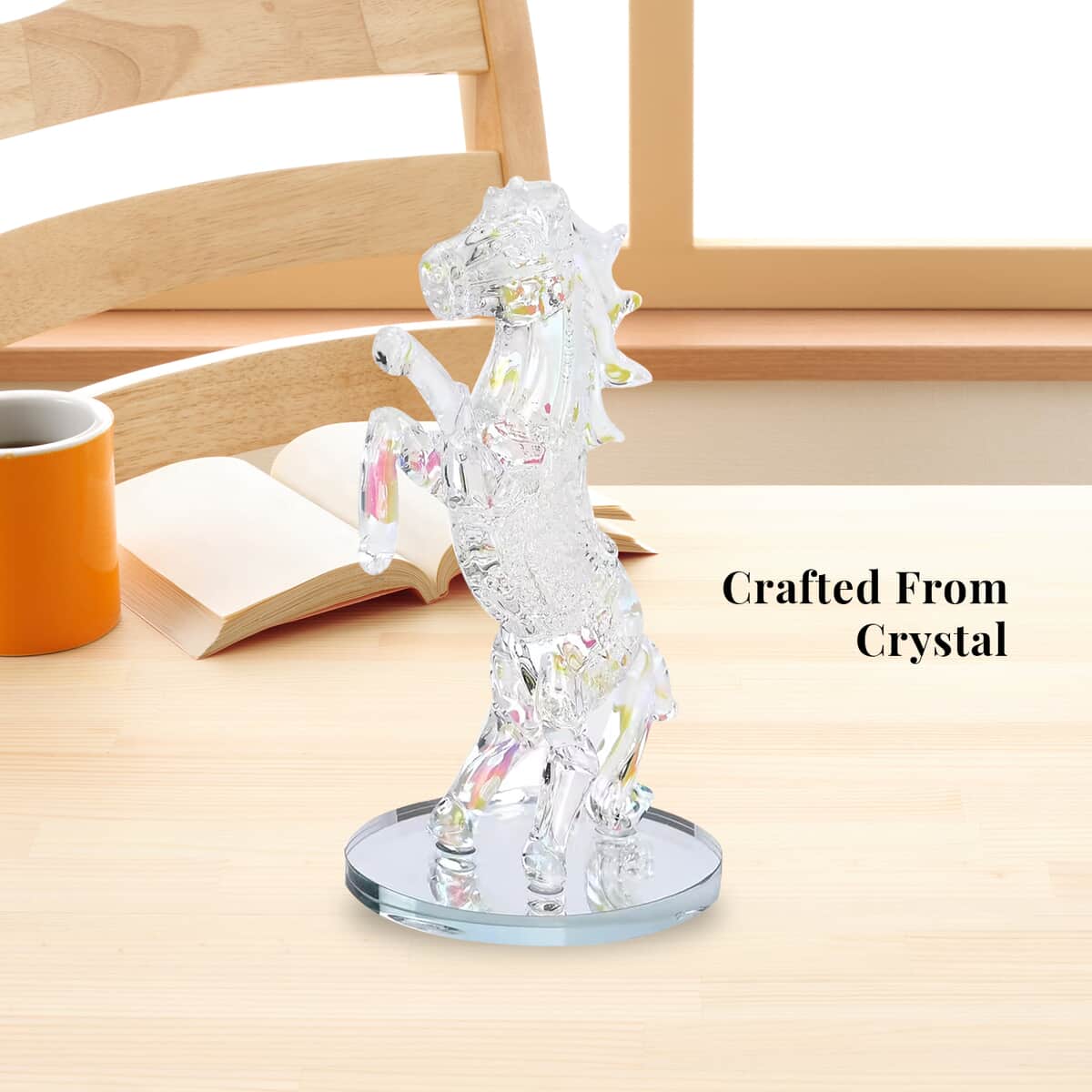 Aurora Borealis Crystal Horse Figurine image number 2