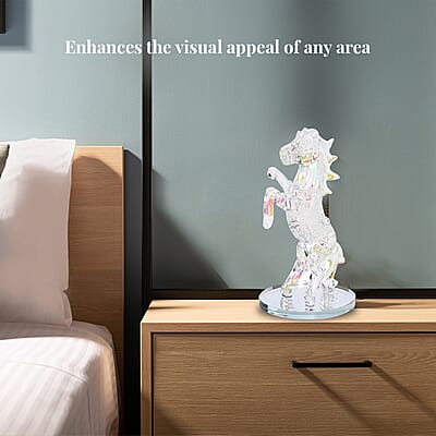 Aurora Borealis Crystal Horse Figurine