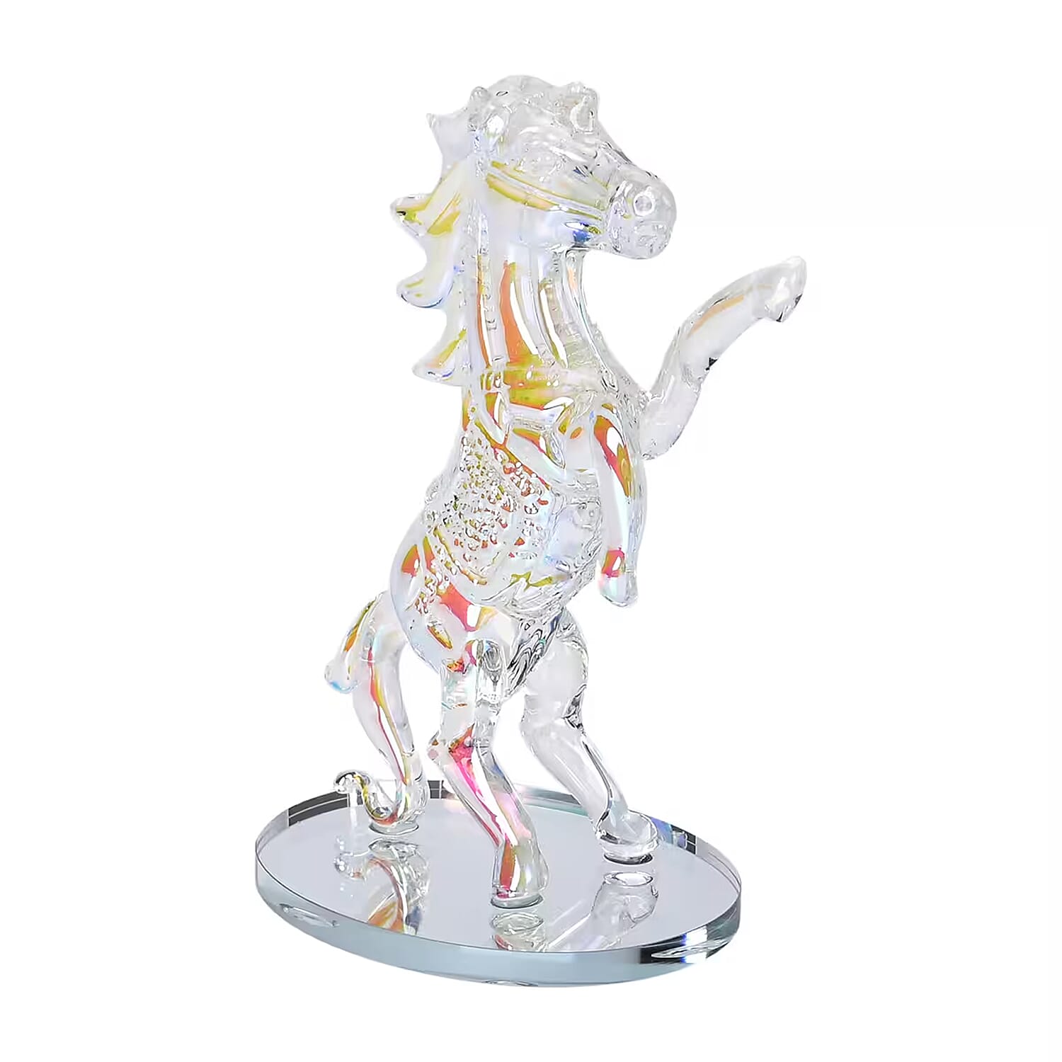 Aurora Borealis Crystal Horse Figurine