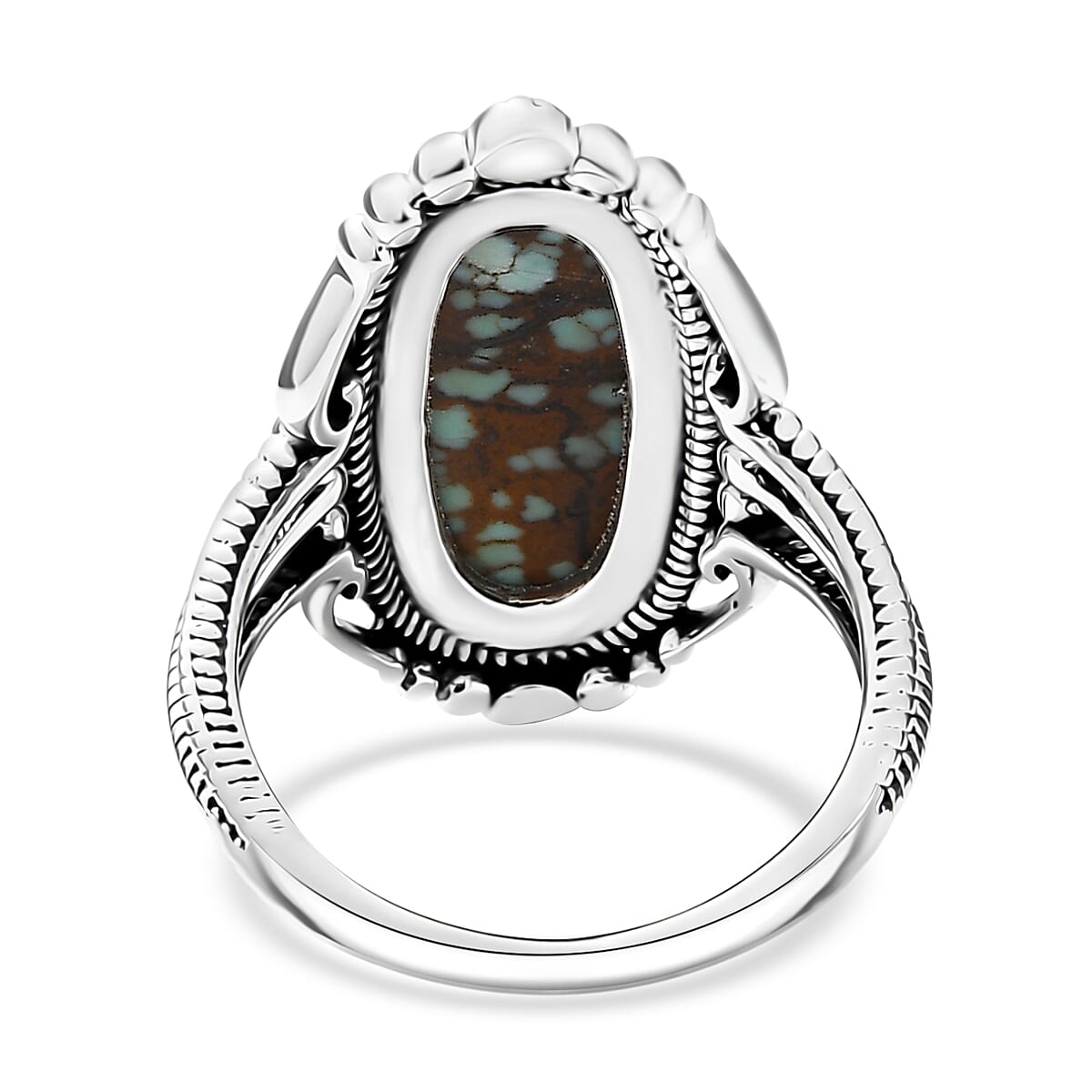 Artisan Crafted Blue Horizon Turquoise Ring in Sterling Silver (Size 10.0) 4.85 ctw image number 4