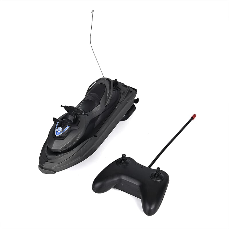 27MHZ 4 Channels R/C Boat Toy - Black (3AA Batteries Not Included)