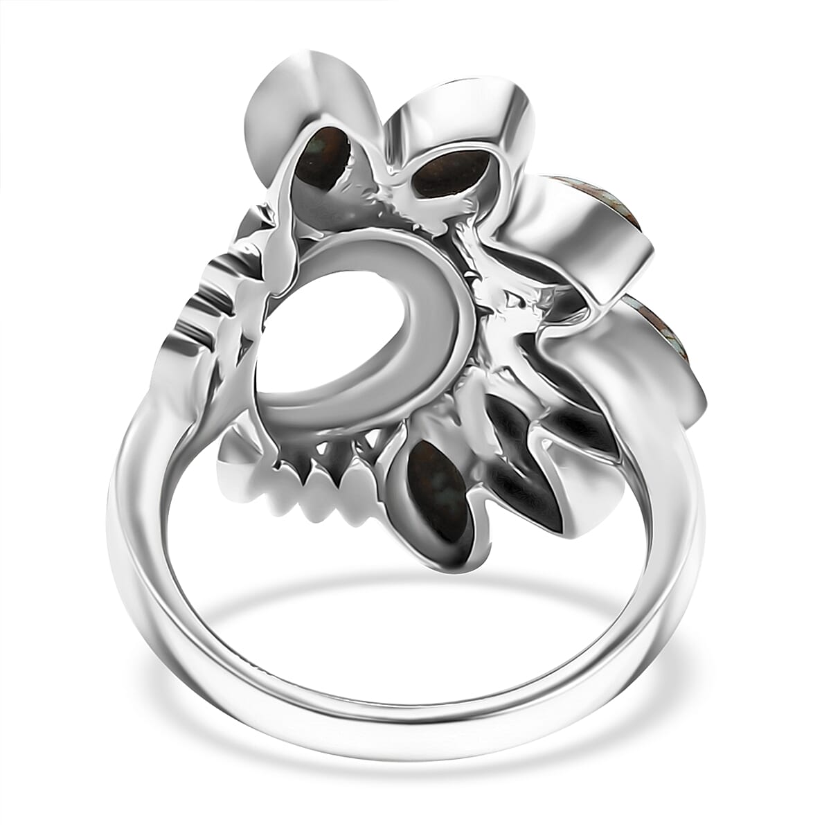 Artisan Crafted Blue Horizon Turquoise 2.40 ctw Ring in Sterling Silver (Size 7.0) image number 4