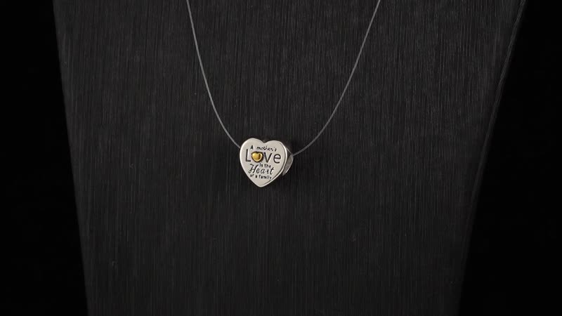 Love Heart Charm in 14K Yellow Gold Over Sterling Silver 2 Grams