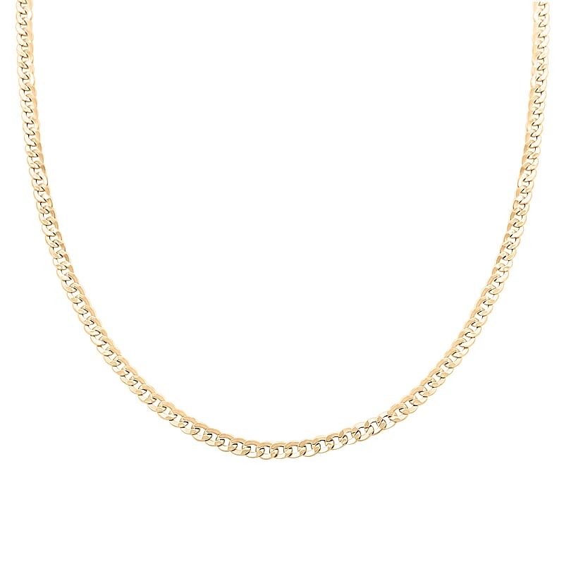10K Yellow Gold 3.5mm Cuban Chain Necklace 20 Inches 3.85 Grams