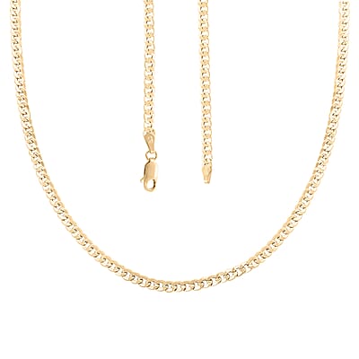 10K Yellow Gold 3.5mm Cuban Chain Necklace 22 Inches 4.20 Grams