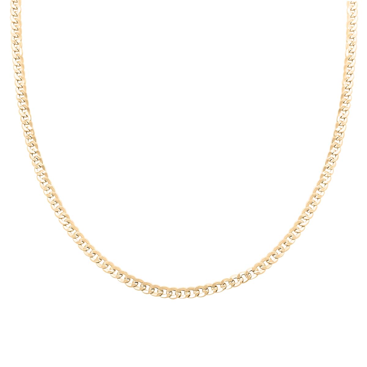 10K Yellow Gold 3.5mm Cuban Necklace 24 Inches 4.55 Grams image number 0