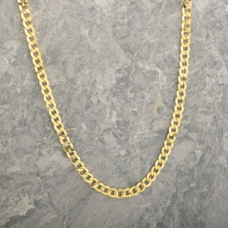 10K Yellow Gold 5.5mm Cuban Chain Necklace 22 Inches 10.80 Grams