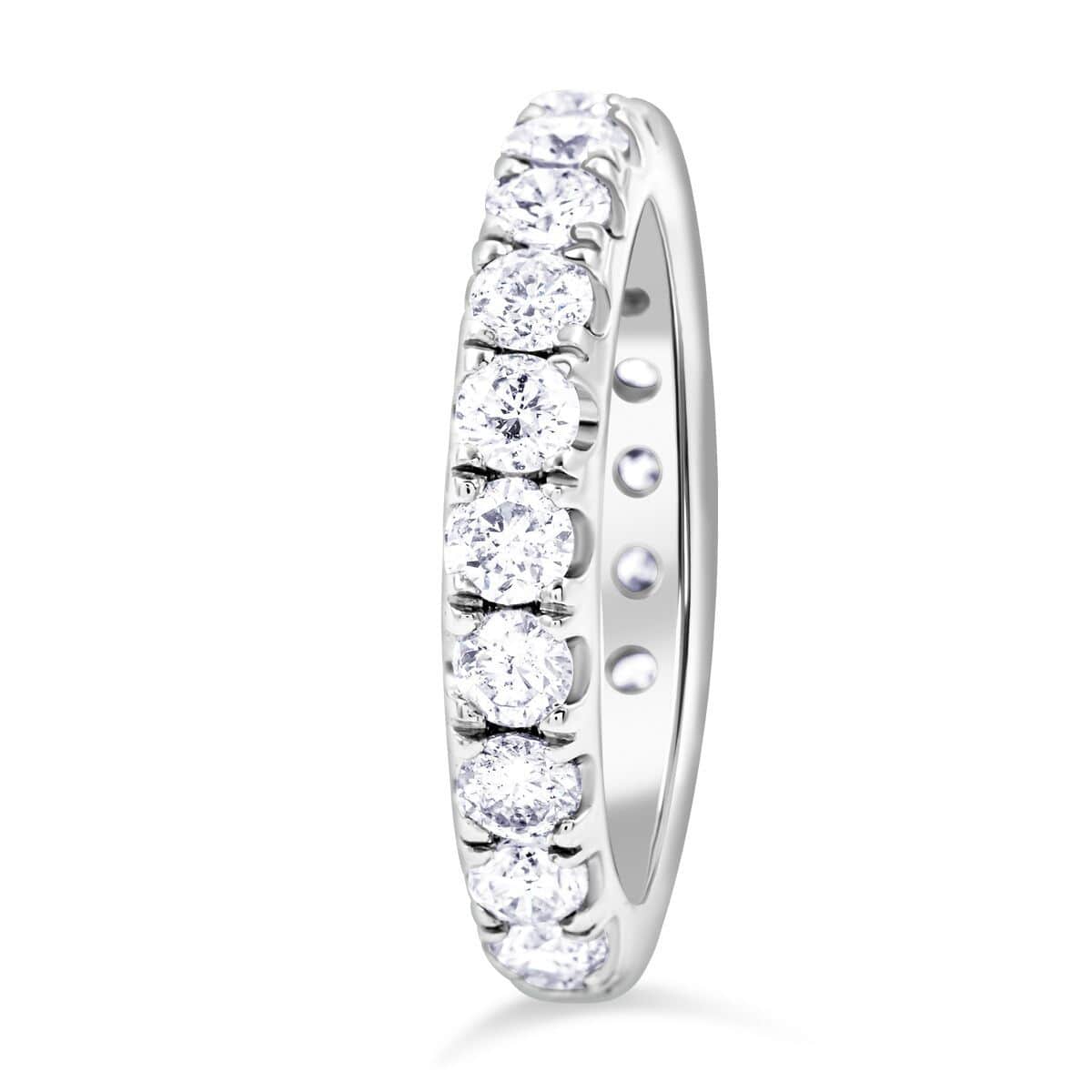 NY Closeout 14K White Gold G-H I2 Diamond Ring (Size 7.0) 4.10 Grams 2.00 ctw image number 2