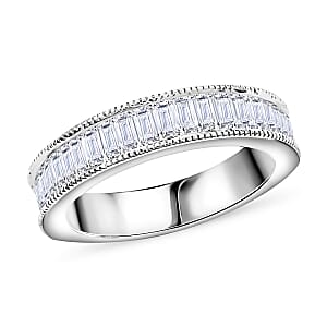 NY Closeout Luxuriant Lab Grown Diamond (SI) Ring in Sterling Silver (Size 7.0) 0.75 ctw