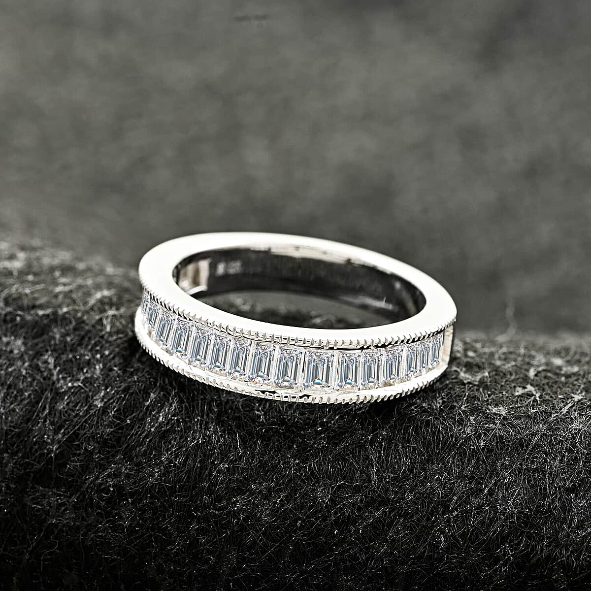NY Closeout Luxuriant Lab Grown Diamond (SI) Ring in Sterling Silver (Size 7.0) 0.75 ctw image number 1