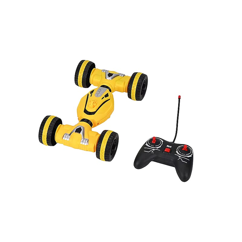5 Way & 360 Degree Rotate Stunt Car - Yellow (Power By 4pcsx AA Battery Not Includeed)