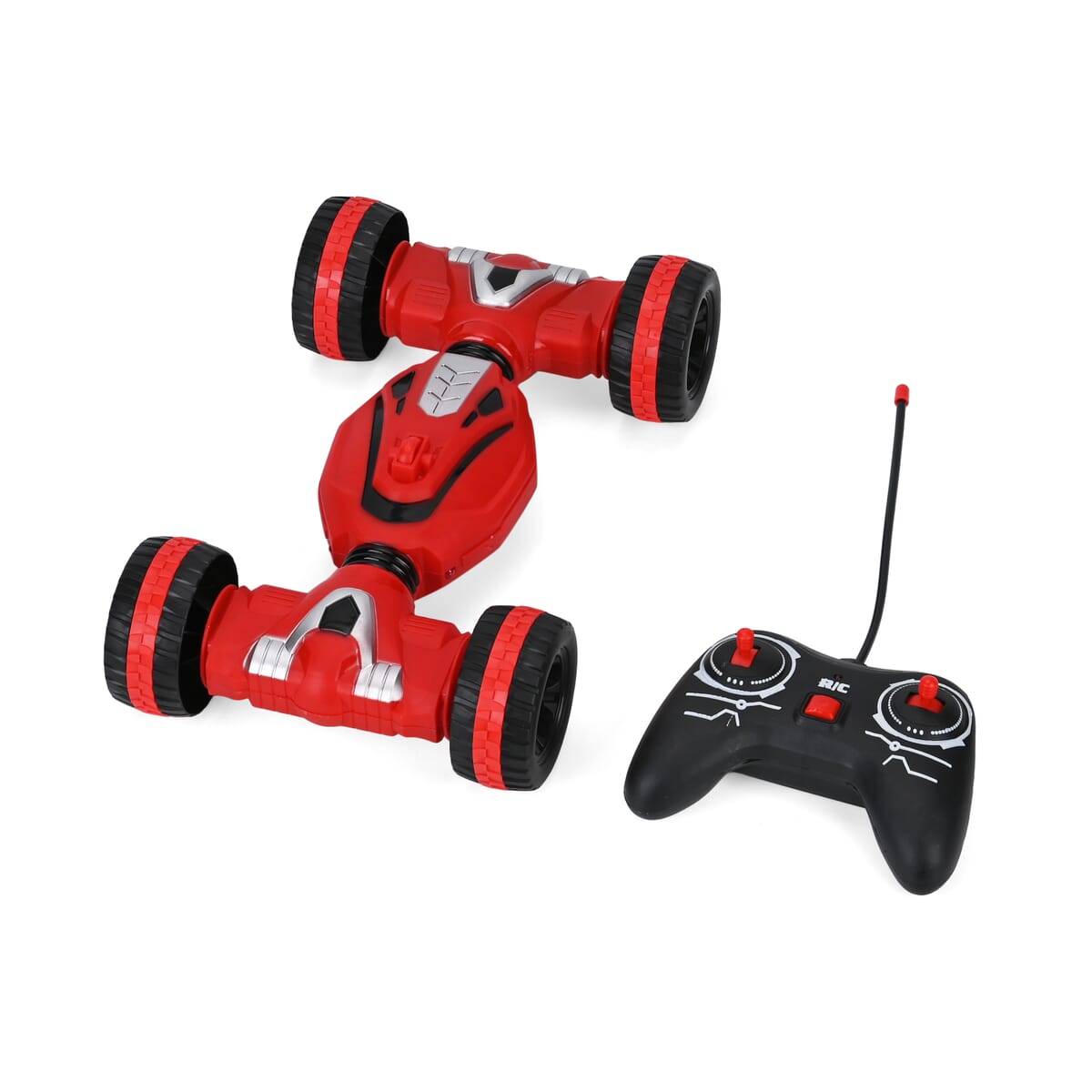 5 Way & 360 Degree Rotate Stunt Car - Red (Power By 4pcsx AA Battery Not Includeed) image number 0