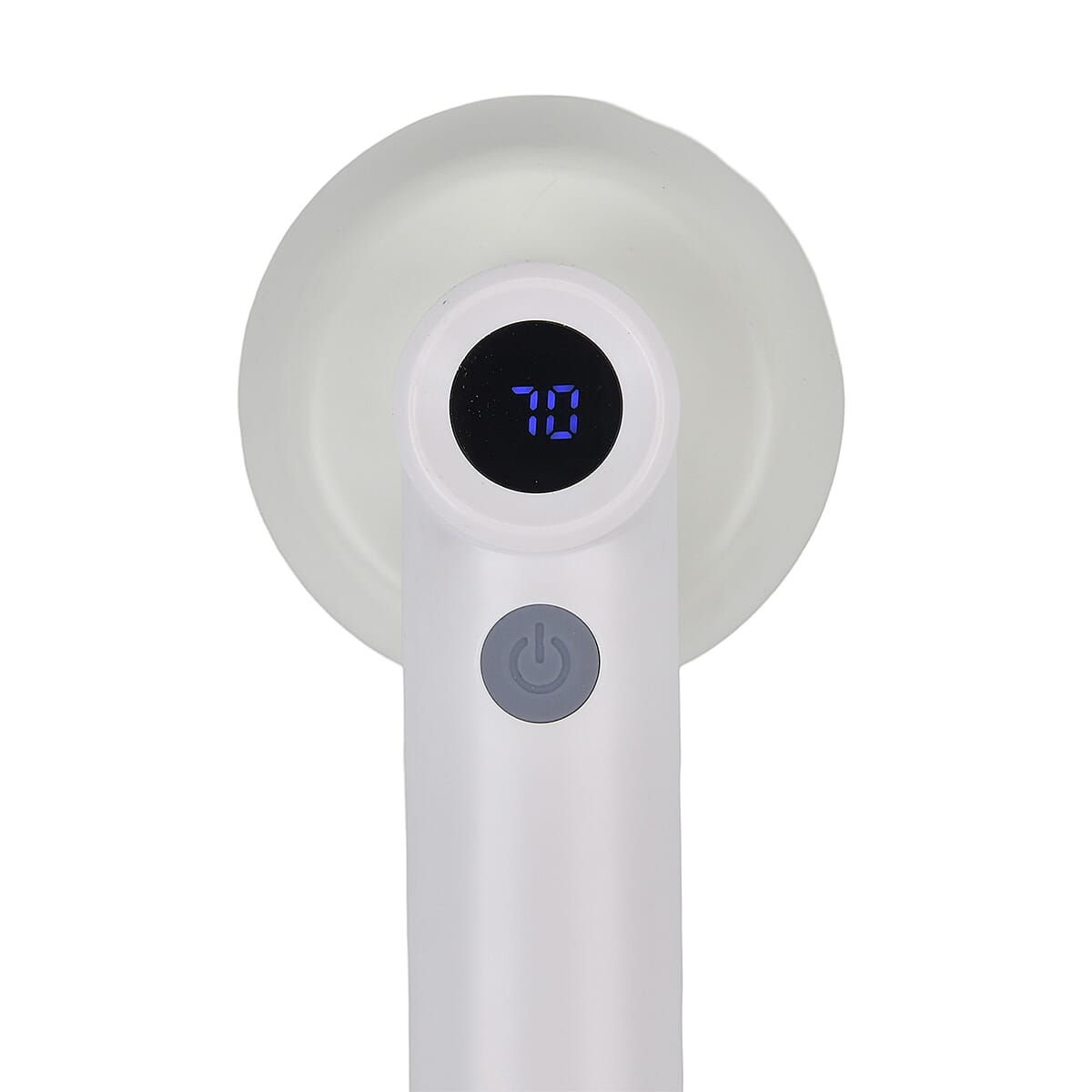 2 In 1 White Electrical Lint Remover & Roller with LCD Display, 6 Blades and 1 Cleaning Brush (500mAh Battery Included)