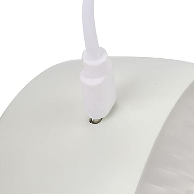 2 In 1 White Electrical Lint Remover & Roller with LCD Display, 6 Blades and 1 Cleaning Brush (500mAh Battery Included)