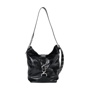Grand Pelle Black Genuine Leather Crossbody Bag