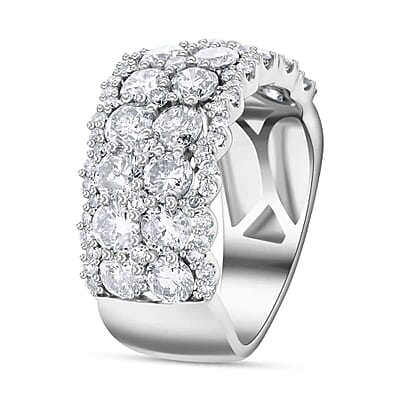 Modani 14K White Gold Diamond SI1-SI2 Ring (Size 8.5) 6.20 Grams 3.00 ctw