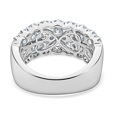 Modani 14K White Gold Diamond SI1-SI2 Ring (Size 8.5) 6.20 Grams 3.00 ctw