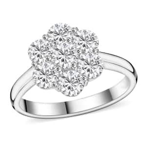 Modani White Diamond 1.70 ctw Ring in 18K White Gold (Size 10.0) 4.35 Grams