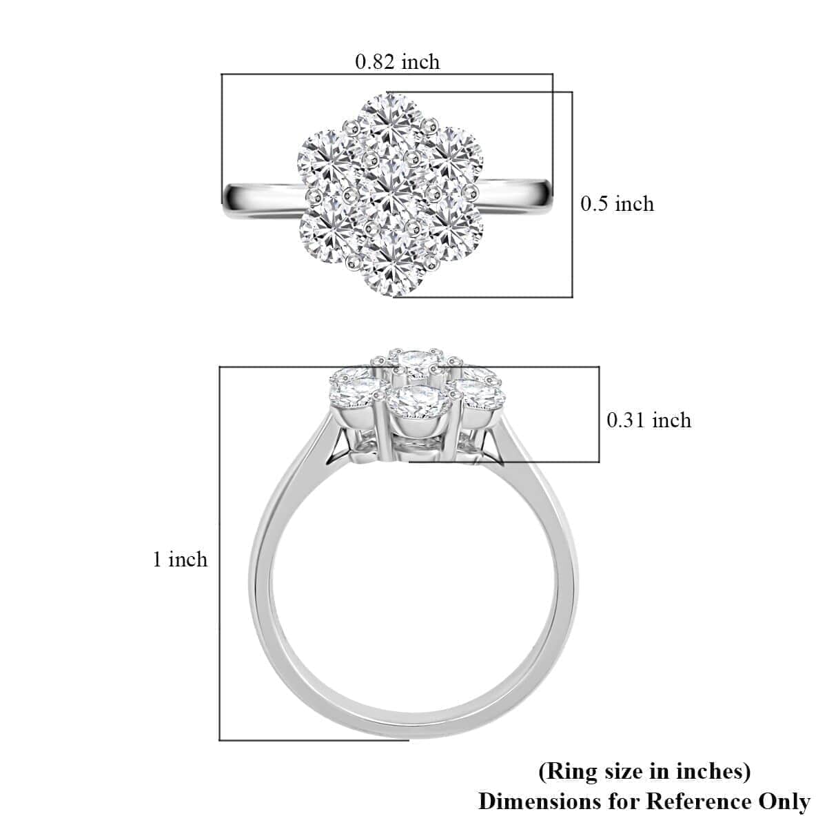 JCK Find Modani 18K White Gold White Diamond(G VVS2) Ring (Size 10.0) (4.35 g) 1.70 ctw image number 5