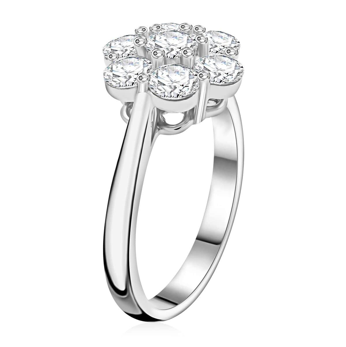 Modani 18K White Gold White Diamond Ring (Size 5.0) 4.35 Grams 1.70 ctw image number 3