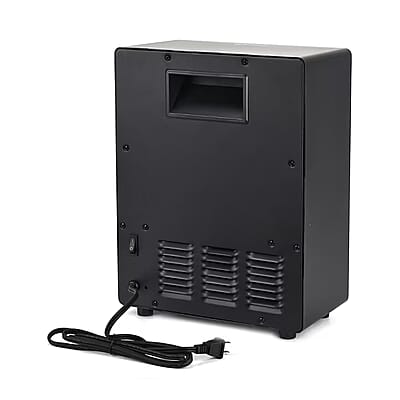 Black Electric Fireplace Stove Heater with Remote Control