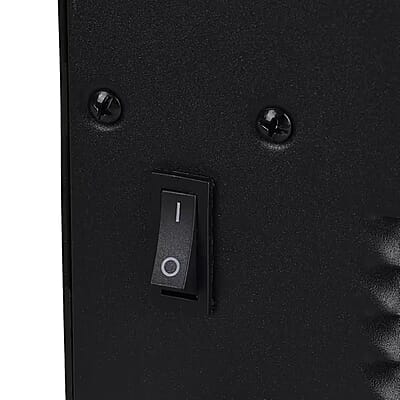 Black Electric Fireplace Stove Heater with Remote Control
