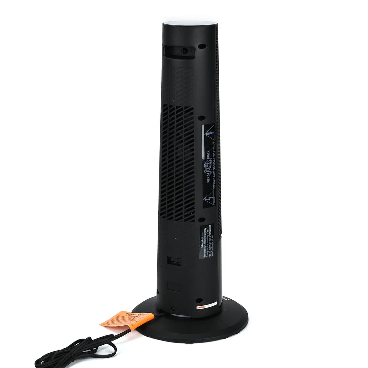 Black Indoor Tower Heater with Remote Control, LED Display and 3D Flame Effect image number 3